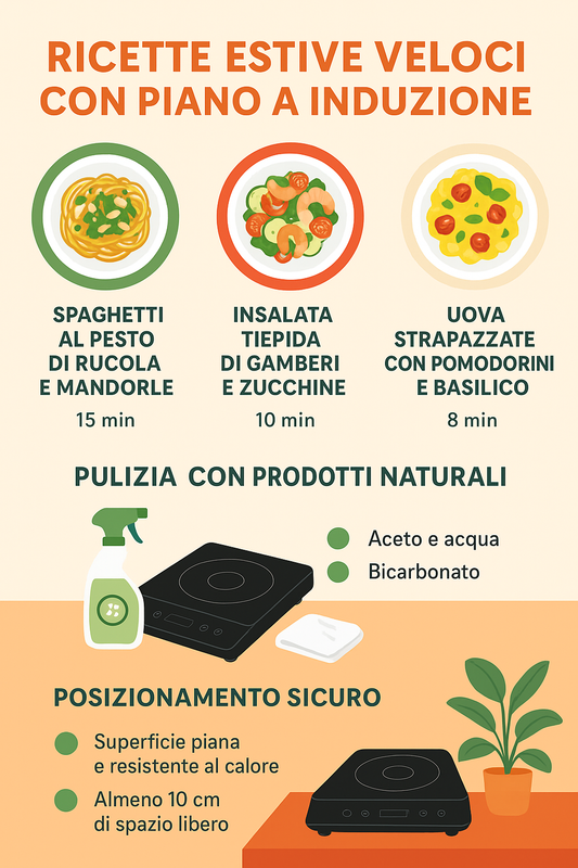 dove posizionare il piano induzione portatile