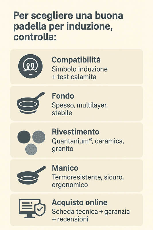 Come scegliere padelle per induzione: guida completa per cucinare sano e in sicurezza