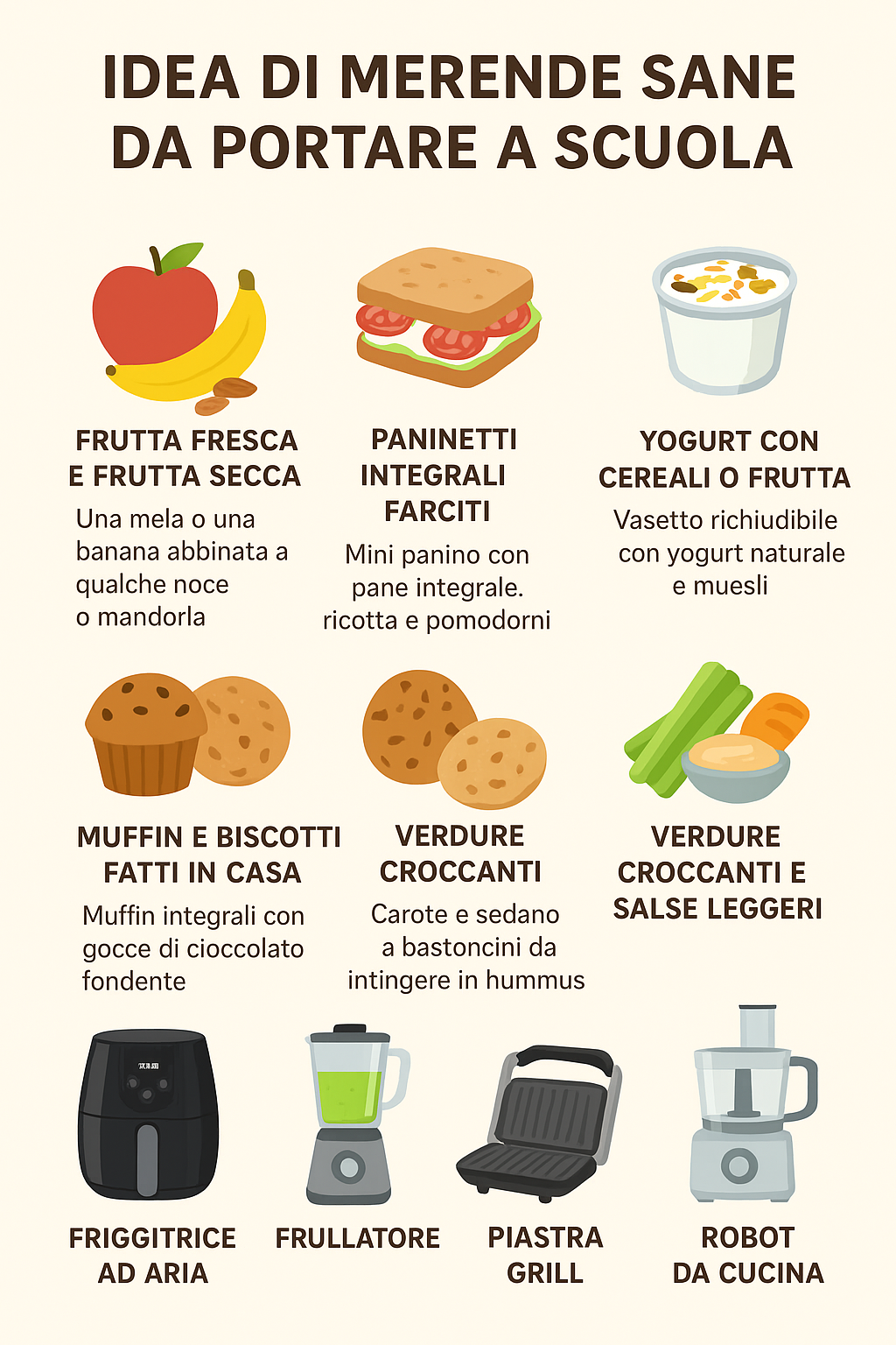 merende per la scuola