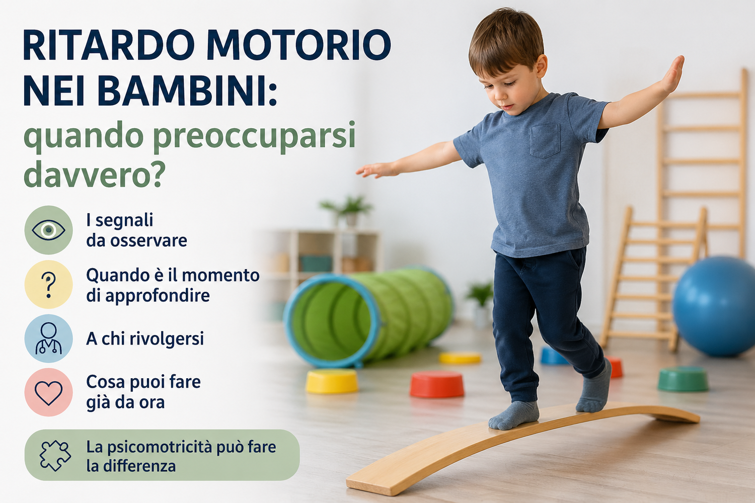 Quando preoccuparsi davvero del ritardo motorio nei bambini:?