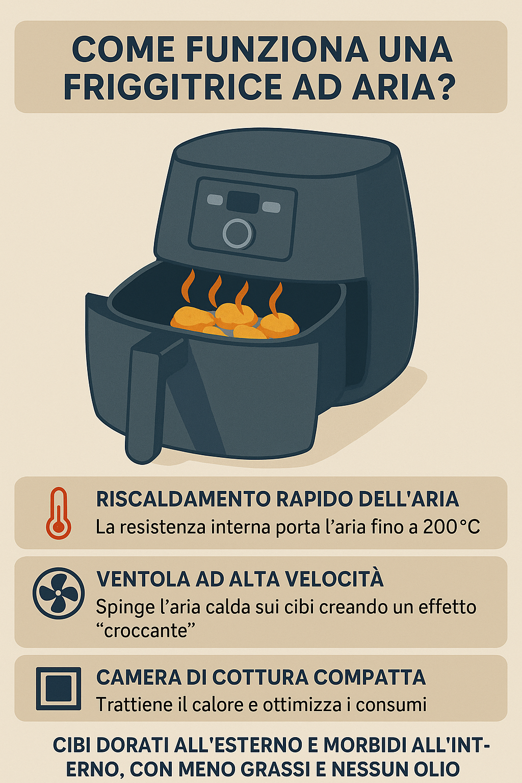 Friggitrice ad Aria: Come Funziona, Quale Scegliere per 4 Persone e Perché È una Scelta Sana