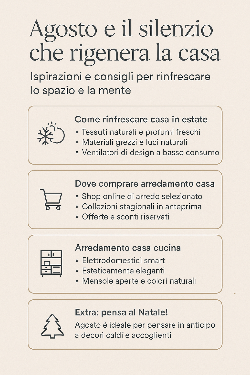 consigli per arredare casa