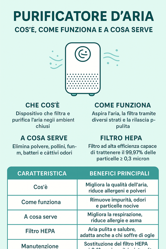 purificatore aria come funziona
