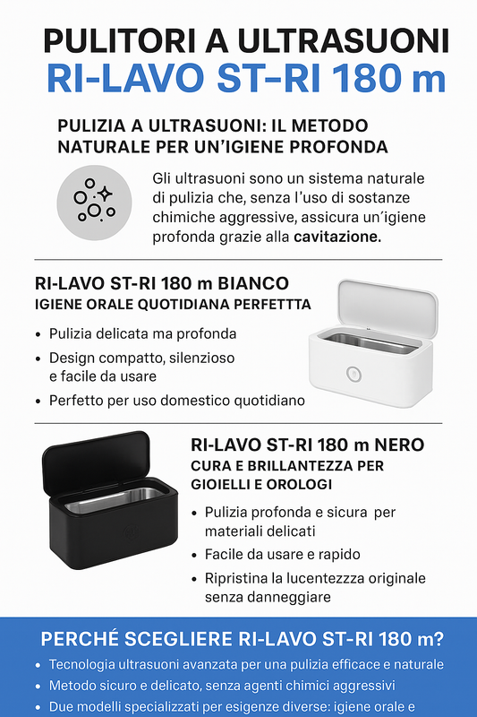 Utilizzare gli Ultrasuoni per Pulizia Naturale ed Efficace per Apparecchi Dentali, Gioielli e Orologi
