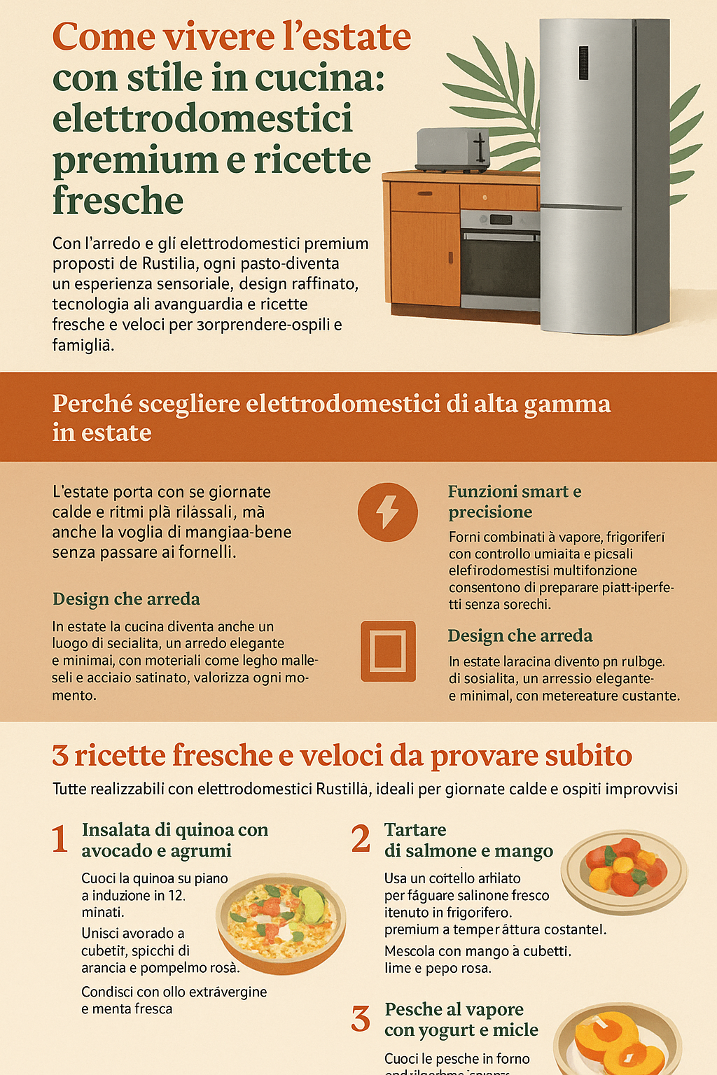 Perché scegliere elettrodomestici di alta gamma in estate