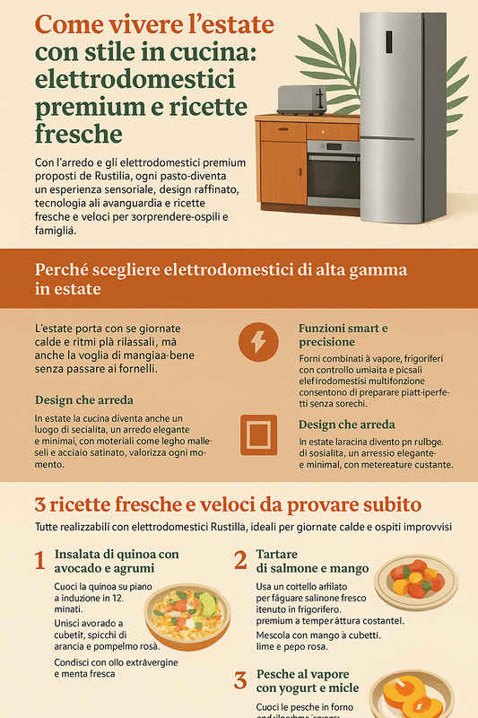 Perché scegliere elettrodomestici di alta gamma in estate