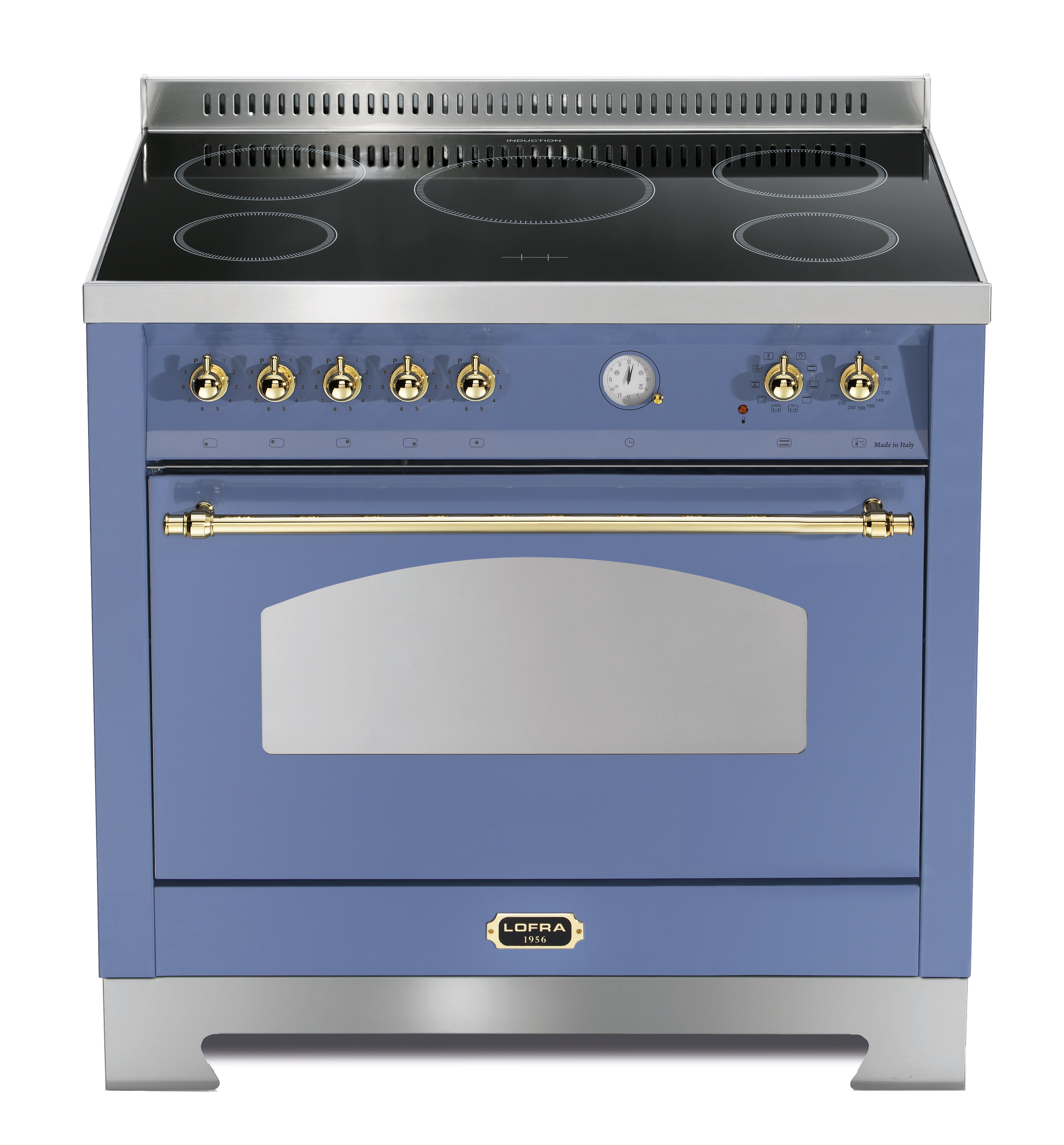 Cucina da 90 cm a induzione 5 fuochi con forno elettrico