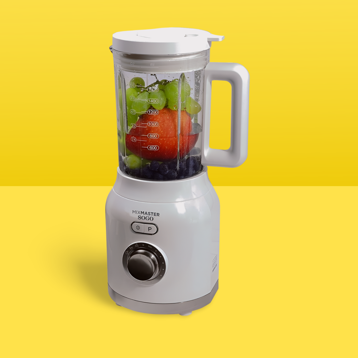 SOGO SS-5525 Mix Master - Mixeur 1 200 W, 1,8 litre, couleur : blanc