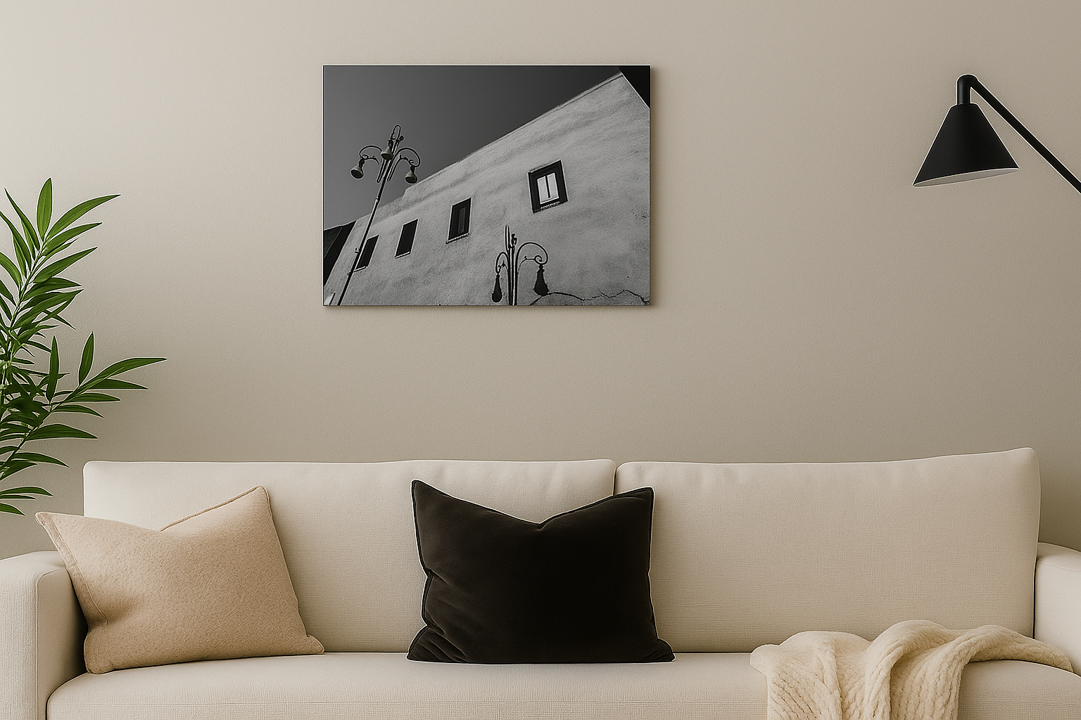 Ombres de Rome – Tableau mural en aluminium 20x30 cm / 8x12″