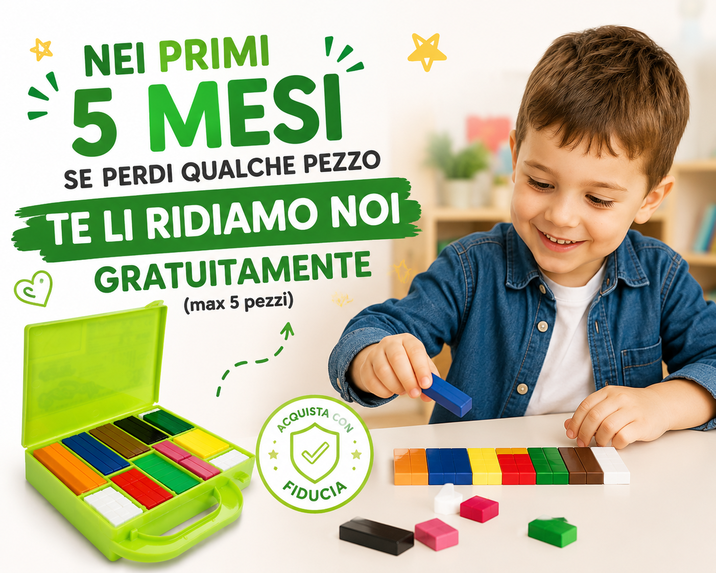 Regletas Educativas en Maletín Made in Italy: el kit ideal para aprender matemáticas jugando