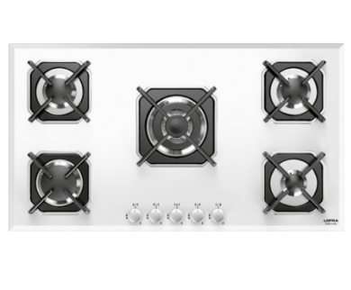Lofra HGB9E0 MERCURIO 90x51 VETRO Plaque de cuisson en verre blanc Acheter.