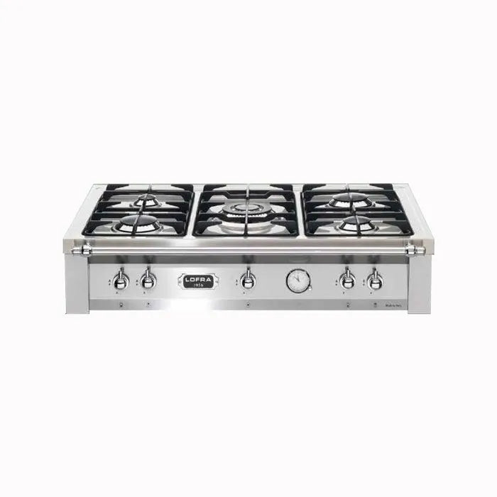 Piano Incasso a Gas - TRS96/5 RANGE TOP DOLCEVITA - Piano a Gas 5 fuochi-Silver