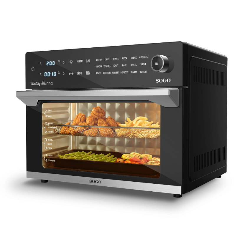 SOGO Friggitrice ad Aria con Forno 30 Litri 1800W FRE-SS-10495