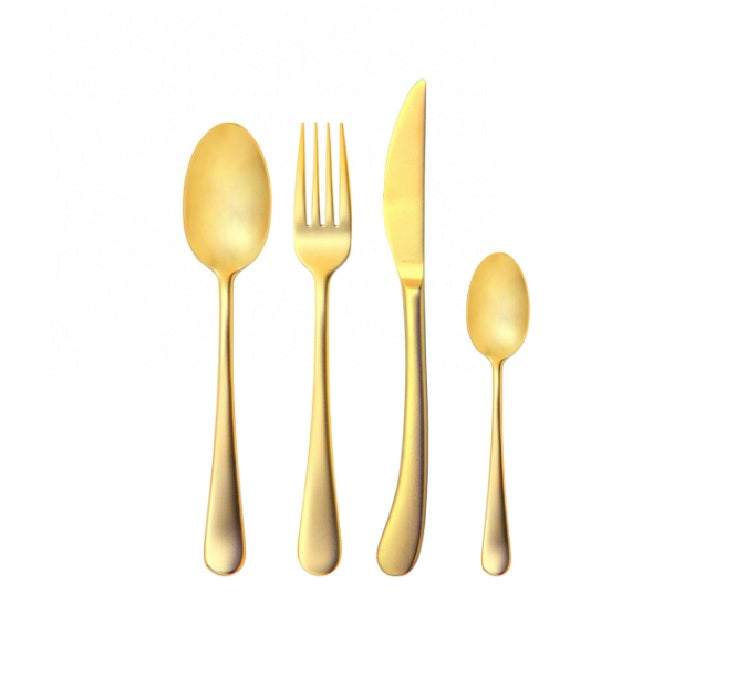 Posate Acciaio Inox Settimocielo Gold – Set 24 pezzi in scatola