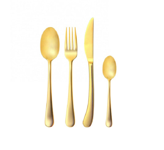 Posate Acciaio Inox Settimocielo Gold  – Set 24 pezzi in scatola