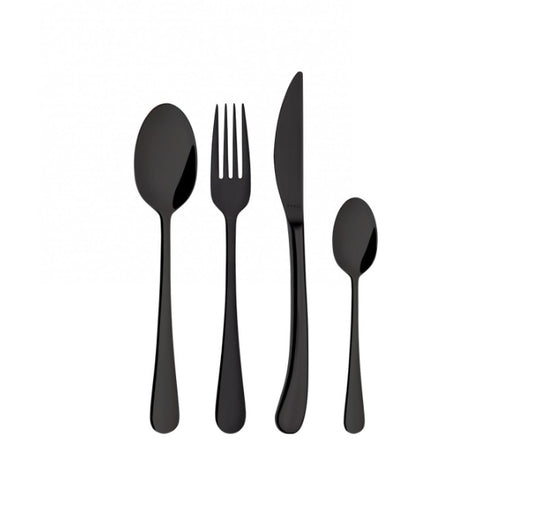 Posate Acciaio Inox Settimocielo Black  – Set 24 pezzi in scatola