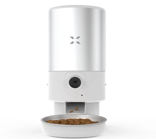 Gamelle intelligente X8605 5 L pour chiens et chats avec caméra Wi-Fi et audio bidirectionnel