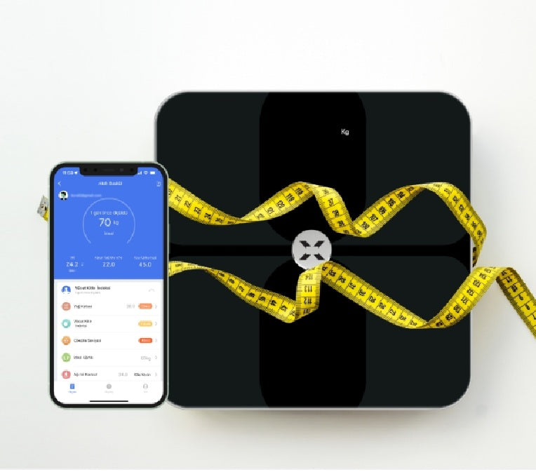 Pèse-personne intelligent numérique X8701-M0 avec analyse corporelle et masse grasse, Bluetooth et application - Contrôle intelligent du poids (Copie)