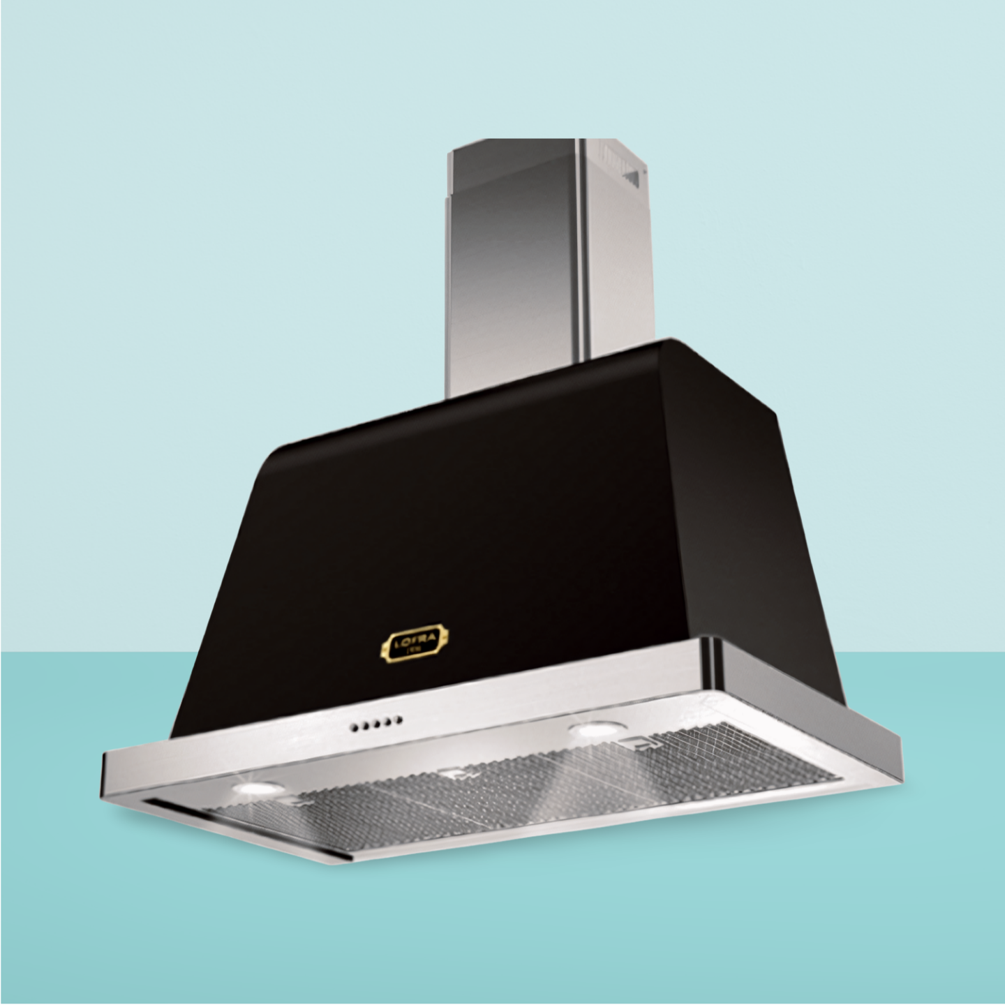 Cappa Lofra -Cappa 120 cm Dolcevita - Cappa per piano induzione offerta- Nero