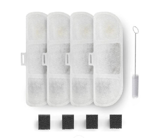 Fontaine à eau intelligente pour chat – 4 filtres de rechange (compatible avec X8651)