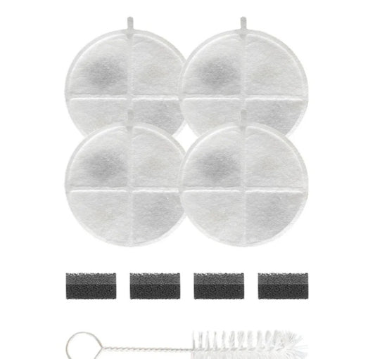 Fontaine à eau intelligente pour chat – 4 filtres de rechange (compatible avec X8650)