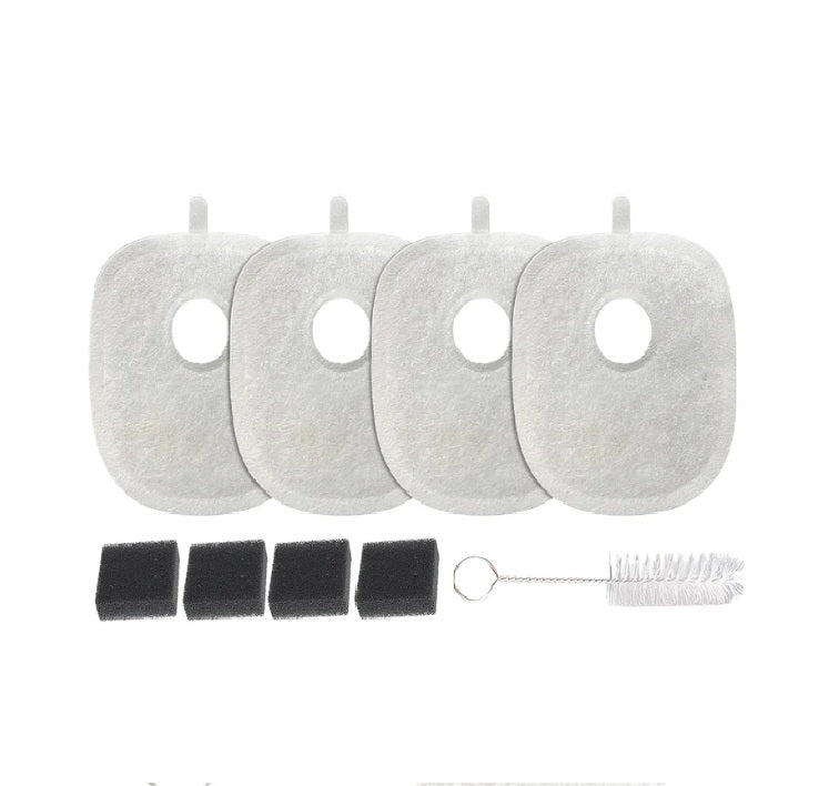 Filtre de rechange 4 pièces pour fontaine à eau automatique en acier inoxydable X8652