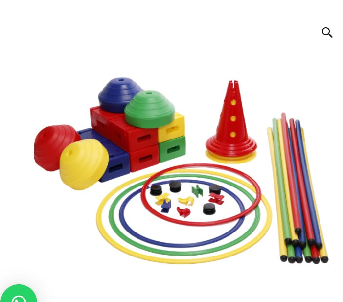 Kit Psychomoteur A : Ensemble Modulaire Complet pour Parcours Moteurs et Coordination