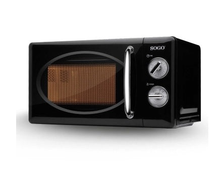 Microonde Vintage 20Litri 700W HOR-SS-890-B Nero