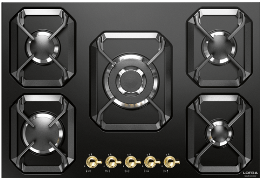 Piano Incasso Lofra  - HRNM9A0 DOLCEVITA -Piano cottura offerta. Nero