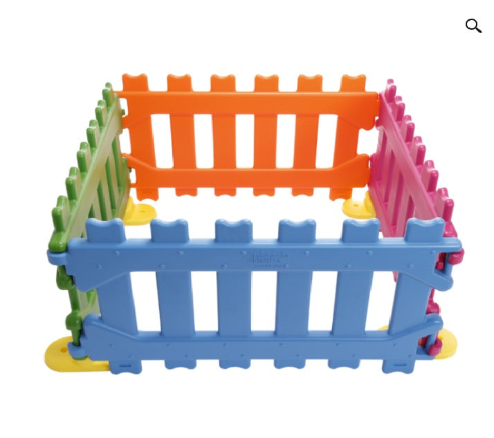 Clôture modulaire pour aire de jeux enfants 4 panneaux