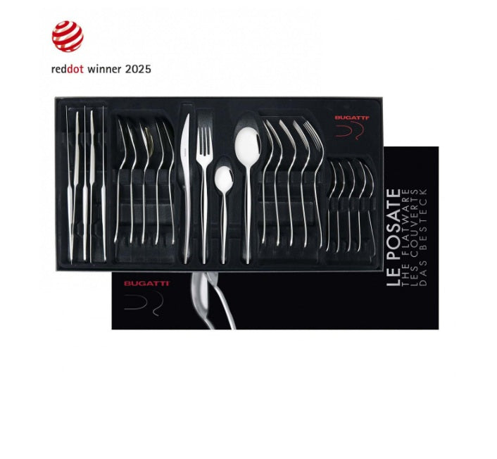 Posate in Acciaio Inox 18/10 Natura – Set 24 pezzi, finitura lucida