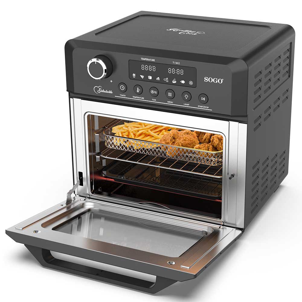 Offerta Friggitrice ad Aria Senza Olio e Forno Elettrico All in One-Sogo FRE-SS-10490, 18Lit 1500W