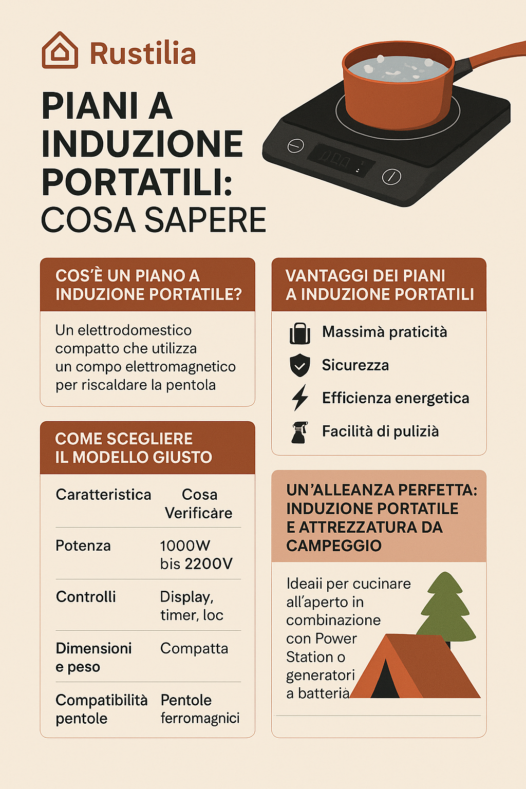 Piani a Induzione Portatili: Cosa Sapere Prima di Scegliere il Modello Giusto