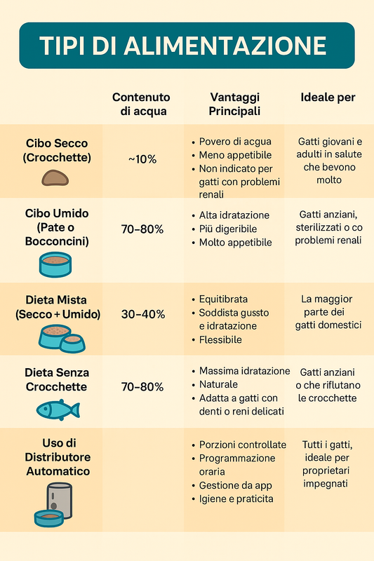 alimentazione del gatto