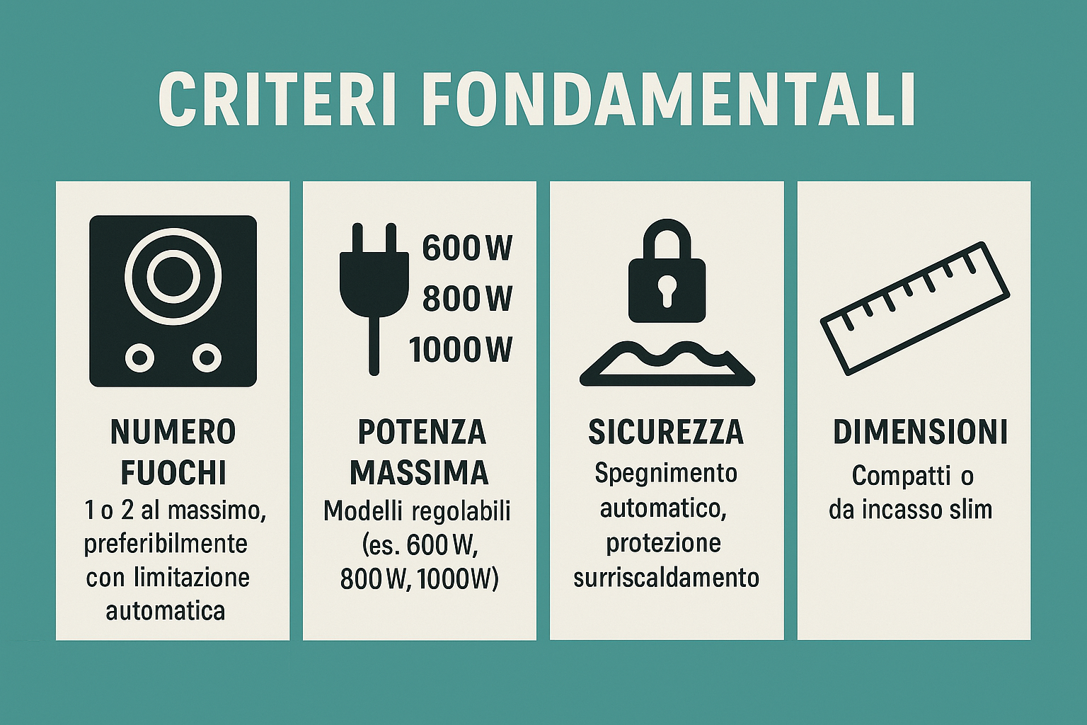 istruzione induzione in barca e camper