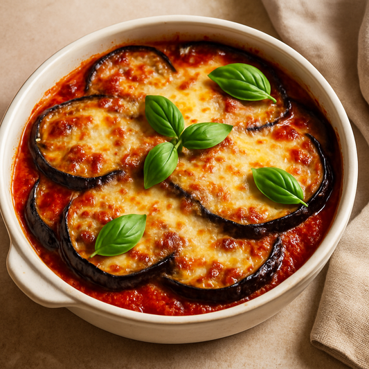 Aubergines à la Parmigiana à la friteuse à air – Recette italienne légère et savoureuse