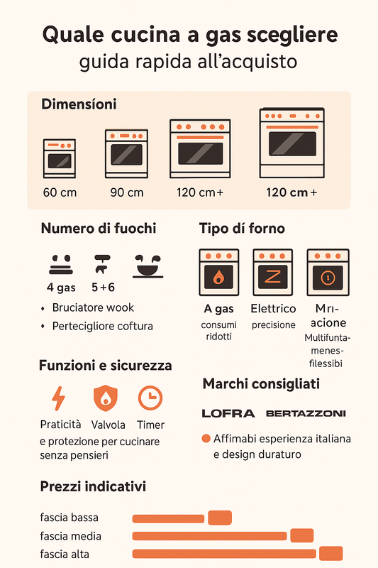 cucina a gas guida 2025