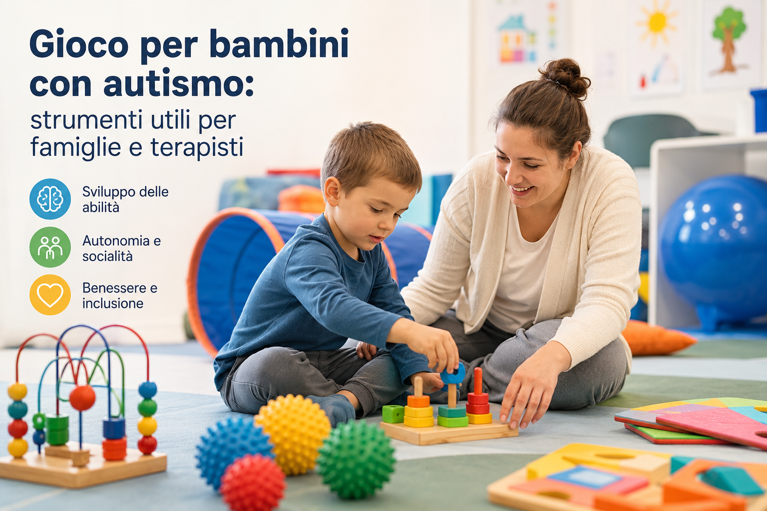 Gioco per bambini con autismo: strumenti utili per famiglie e terapisti