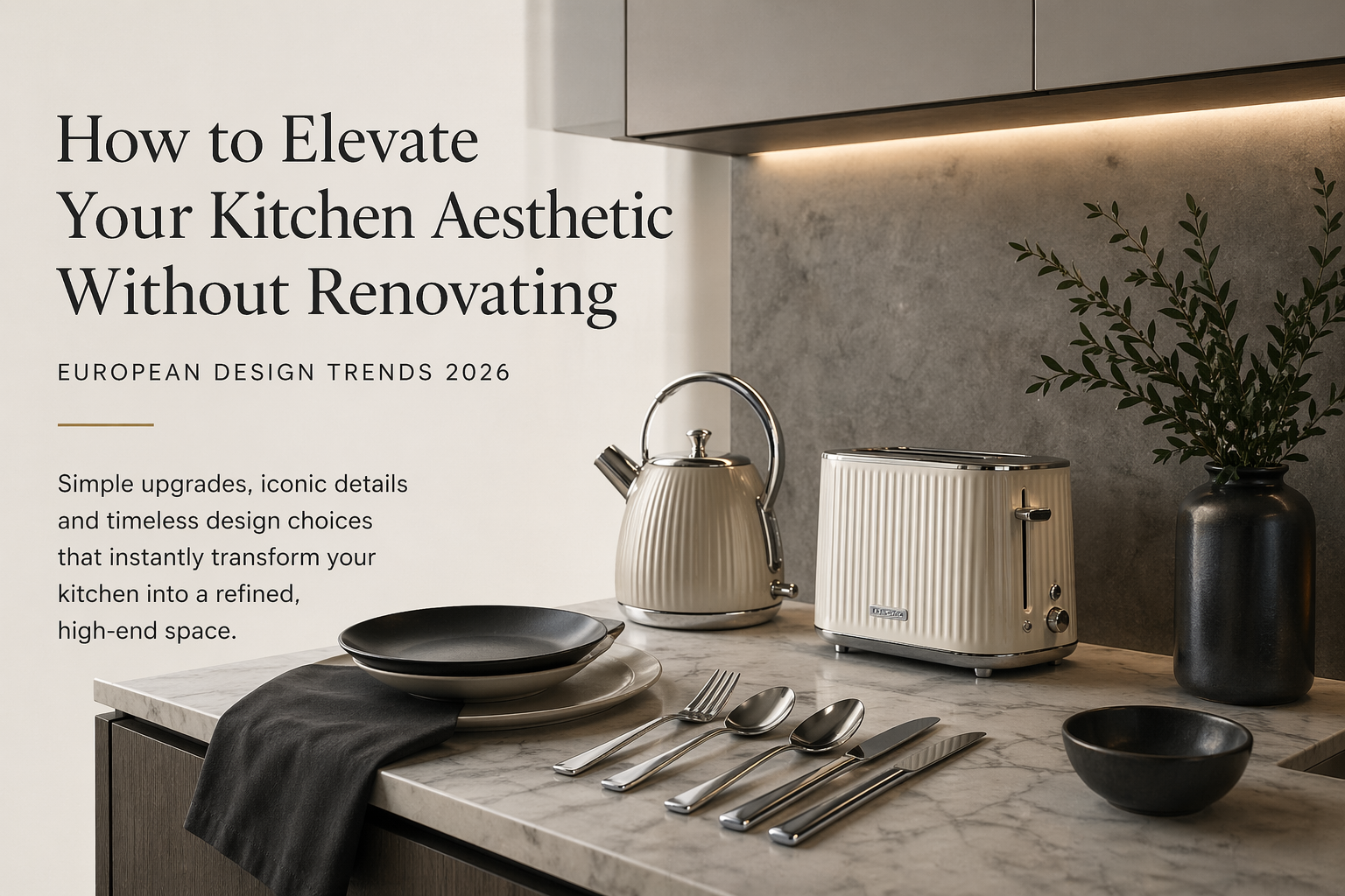 How to Elevate Your Kitchen Aesthetic Without Renovating (European Design Trends 2026)