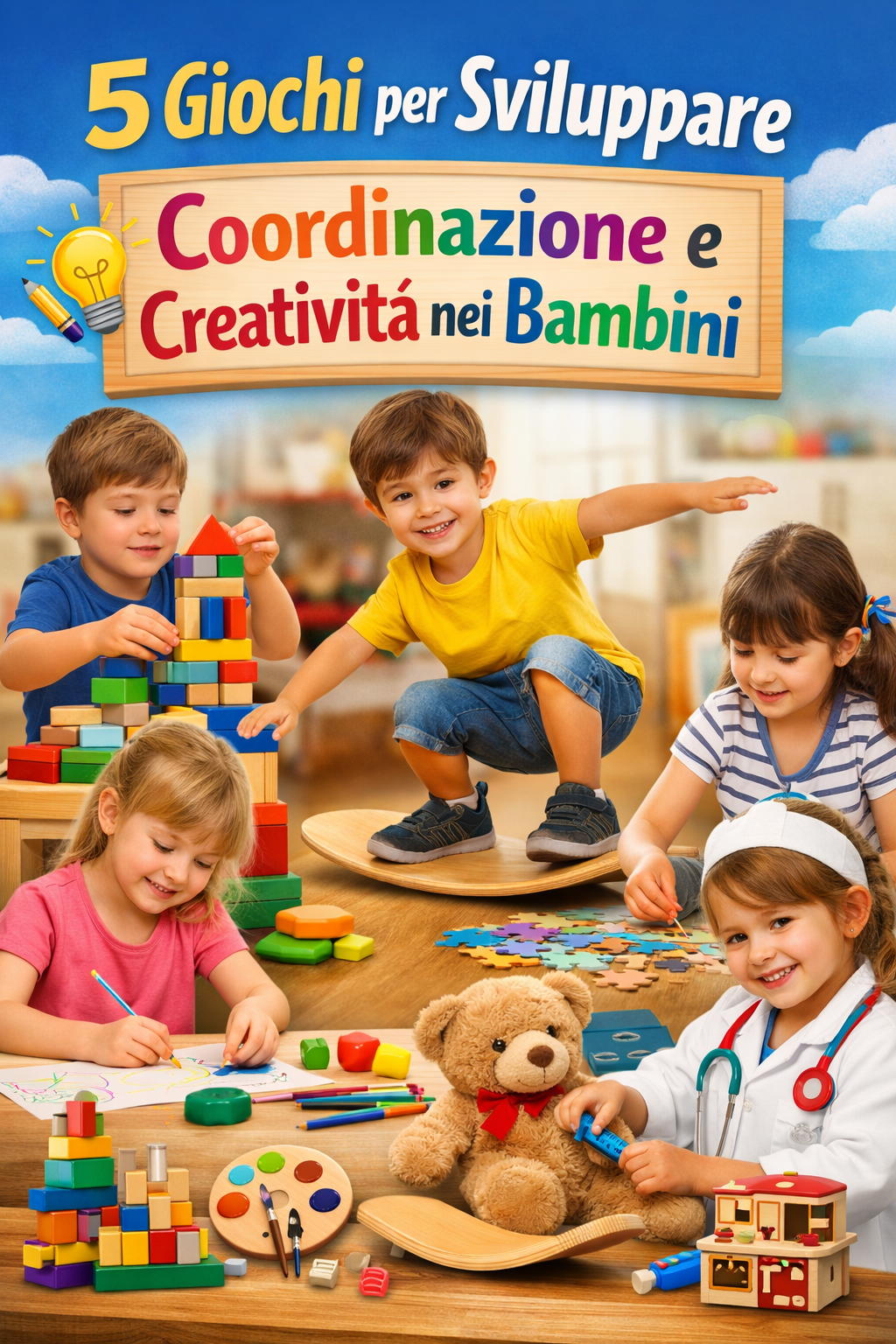 5 giochi che migliorano coordinazione e creatività nei bambini (guida completa per genitori)