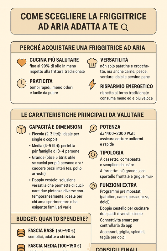 guida friggitrice ad aria