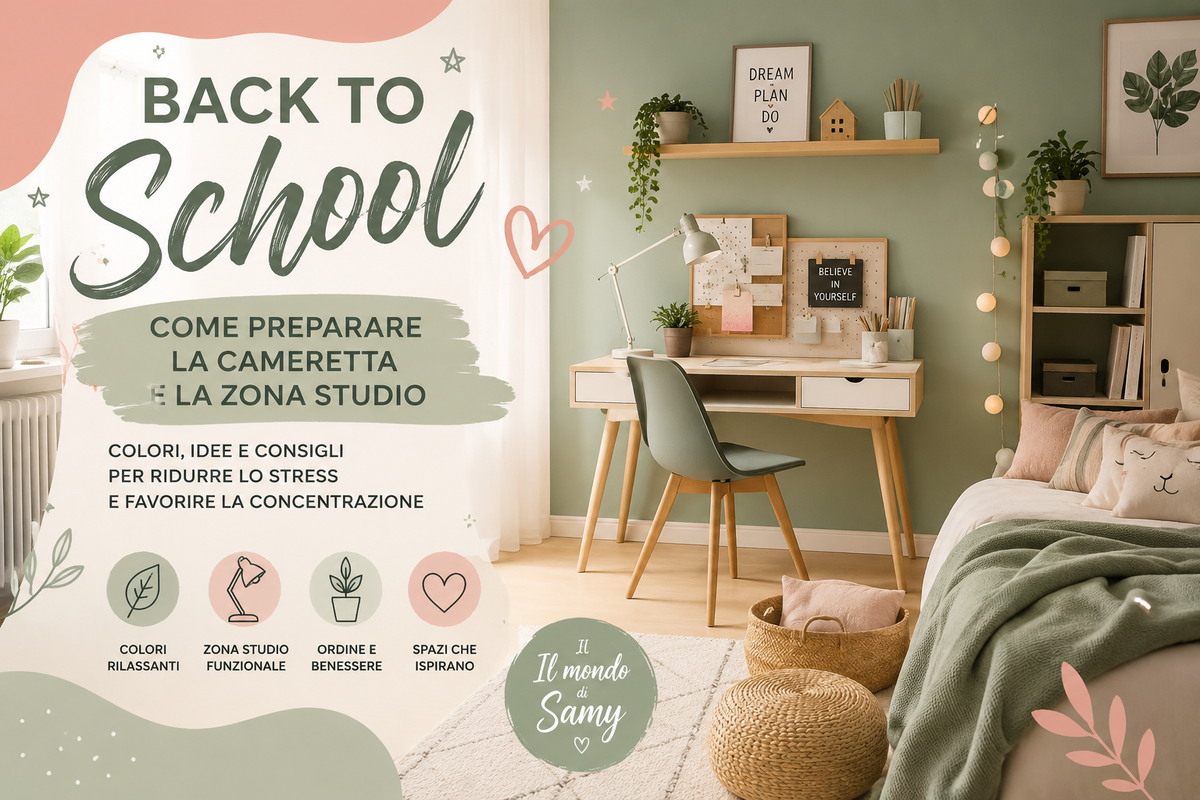 Come preparare il back to school: colori e idee per una stanza che riduce lo stress