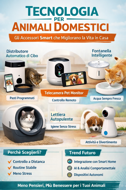 Tecnologia per animali domestici: gli accessori smart che migliorano la vita in casa