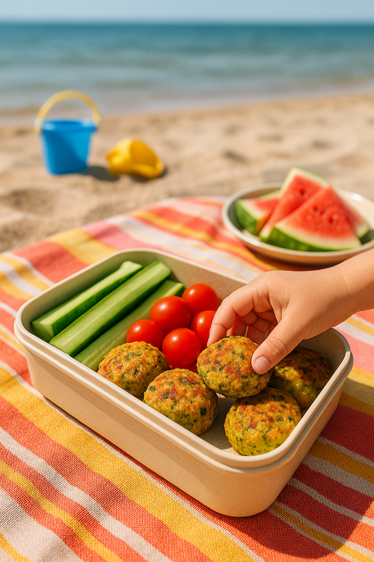 Polpette fredde di ricotta e zucchine (perfette da portare in spiaggia!)
