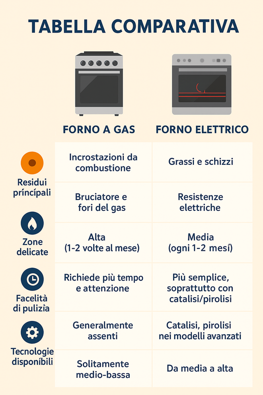 come pulire un forno agas