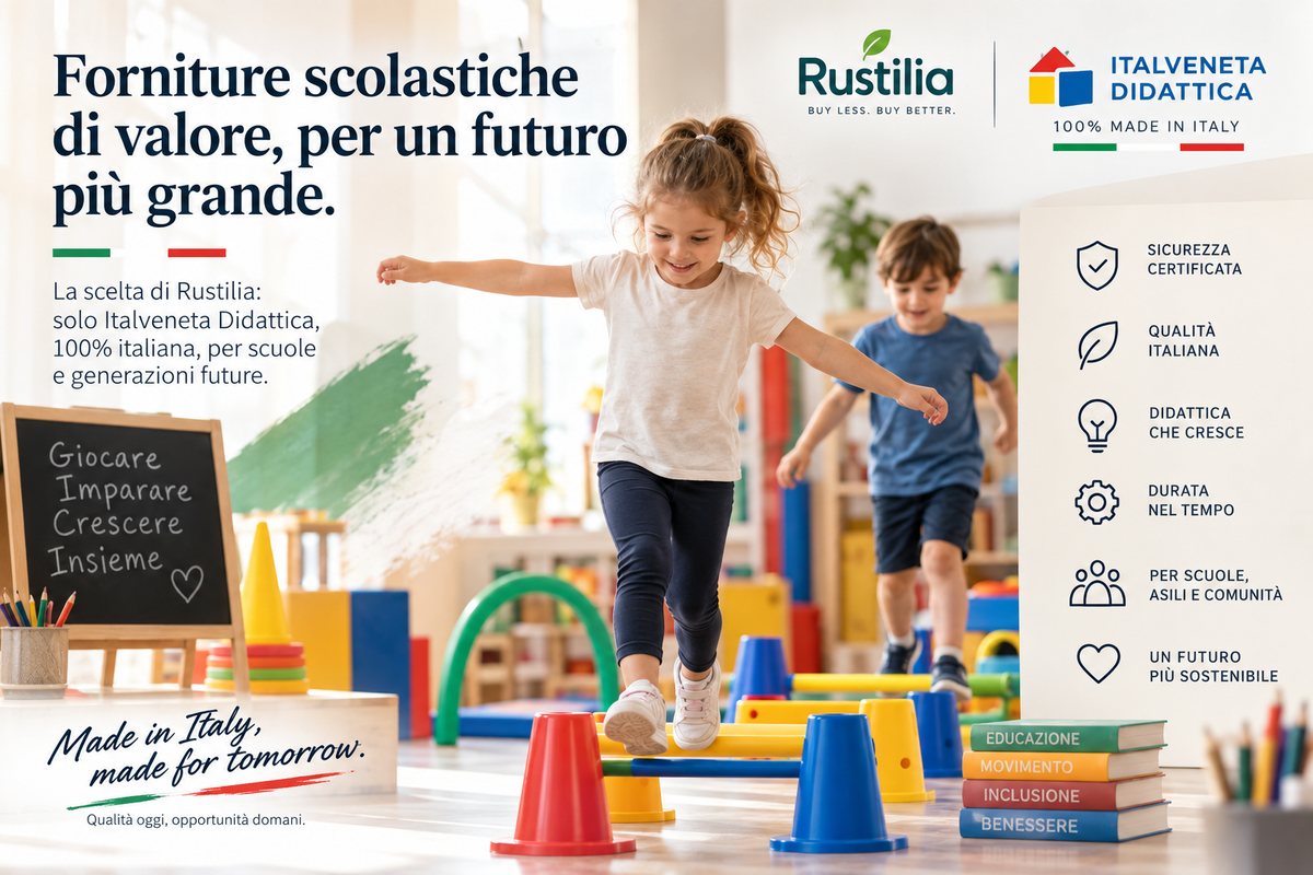 Negozi online specializzati in forniture scolastiche: perché Rustilia sceglie il Made in Italy