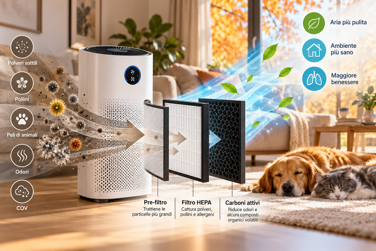 Purificatore d’aria a carboni attivi: come scegliere il modello giusto – Guida all’acquisto autunno 2026