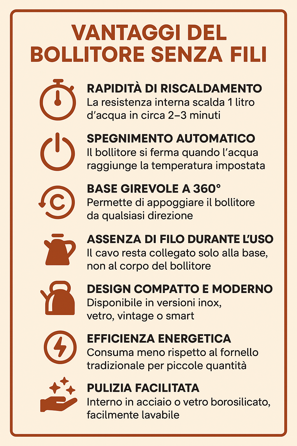 bollitore senza fili