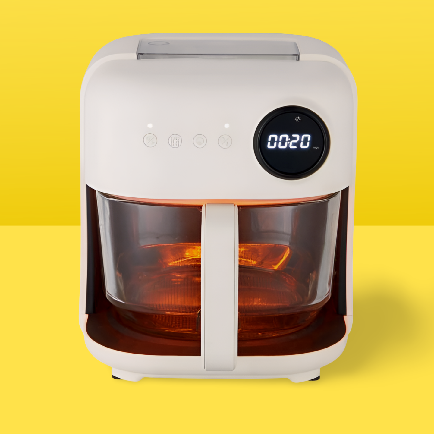 Friteuse à air Price-Sogo FRE-SS-10870 4,5 litres En verre avec lumière. 
