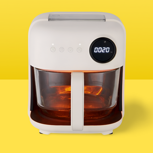Friteuse à air Price-Sogo FRE-SS-10870 4,5 litres En verre avec lumière. 